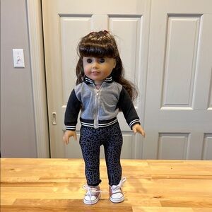 American Girl 2014 Samantha Doll with Gray Jacket and Black Pants